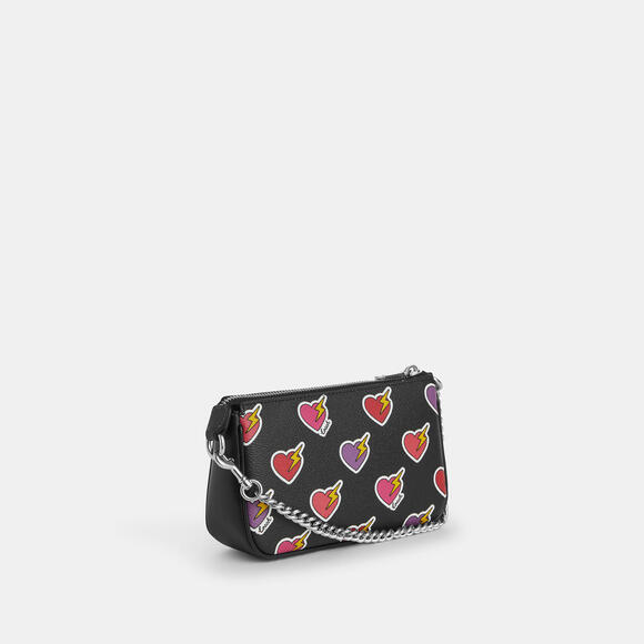 Coach Nolita 19 With Heart Bolt Print NWT